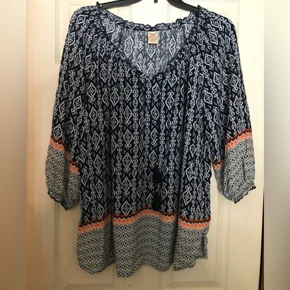 Faded Glory Boho Style Top - Picture 3 of 6